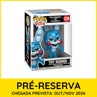 Figura Funko Pop Vinyl Toy Bonnie azul de Five Nights at Freddys na caixa