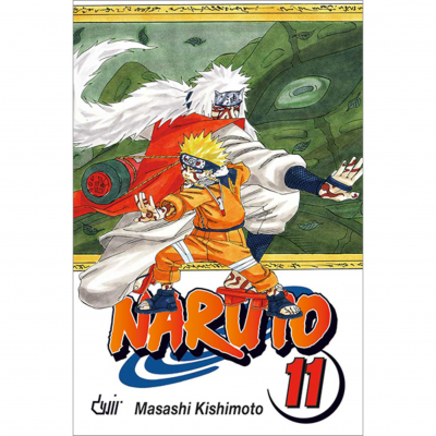 Capa do manga Naruto volume 11 com personagens em pose de combate