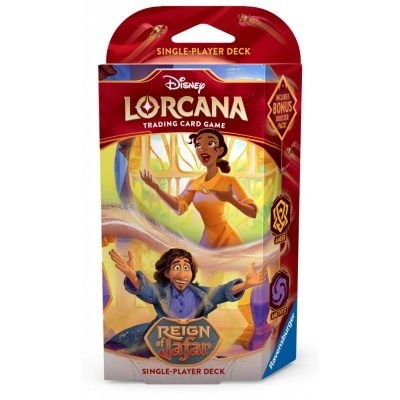 Pacote de cartas Disney LORCANA SINGLE-PLAYER DECK com arte de personagens