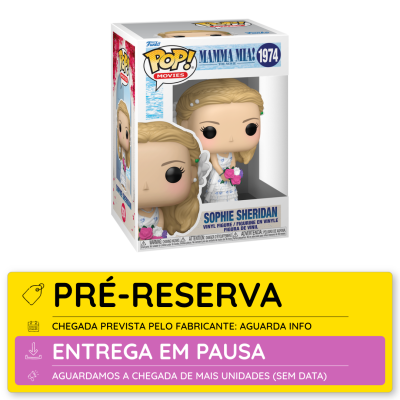 Figura Funko Pop! Sophie Sheridan Mamma Mia! 1974 em caixa