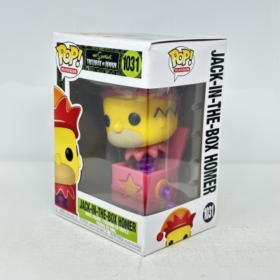Figura Pop! Jack-In-The-Box Homer dentro da caixa