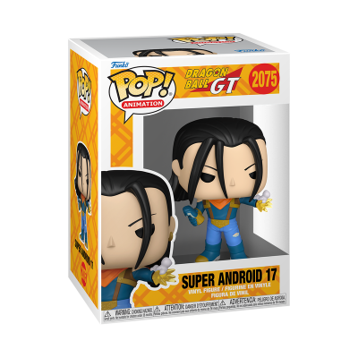 Figura Pop! Animation de Super Android 17 da Dragon Ball GT na caixa