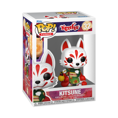 Boneco Funko Pop Kitsune da coleção Myths número 32 em caixa