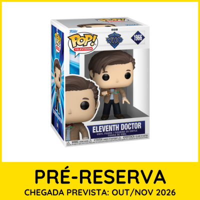 Figura de vinil ELEVENTH DOCTOR da série Doctor Who em caixa com pré-reserva.