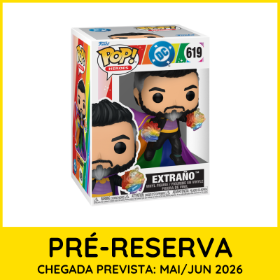 Figura POP! Extraño DC número 619 em caixa branca