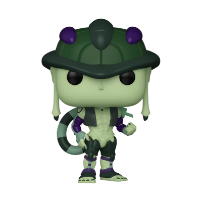 Figura colecionável verde com capacete e armadura