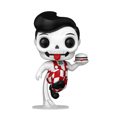 Figurina vinil BIG BOY com fato vermelho e branco e hambúrguer