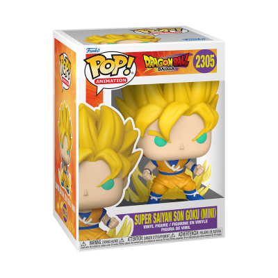 Figura Funko Pop de Super Saiyan Son Goku de Dragon Ball em caixa