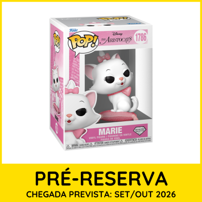 Funko Pop Marie de The Aristocats numa caixa rosa e branca com número 1786.