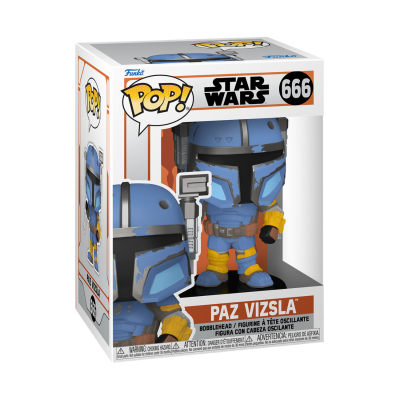 Funko Pop! Paz Vizsla Star Wars número 666 em embalagem