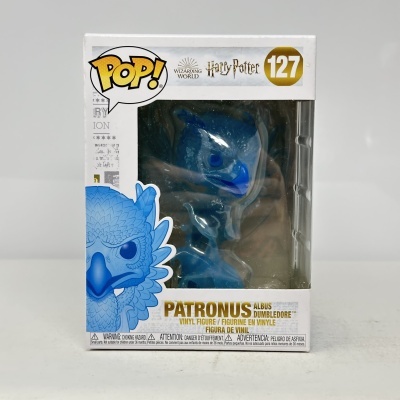 Figura POP! Patronus Albus Dumbledore azul em embalagem Harry Potter número 127