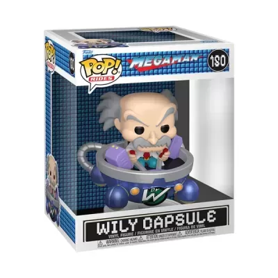 Figura Funko Pop! Rides Wily Capsule de Mega Man na caixa