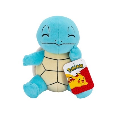 Pelúcia do Pokémon Squirtle com etiqueta Pokémon