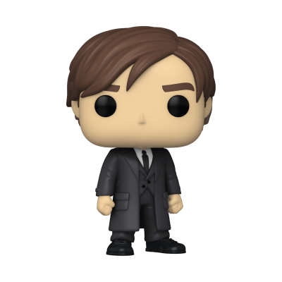 Figura Funko Pop de homem com fato preto e cabelo castanho