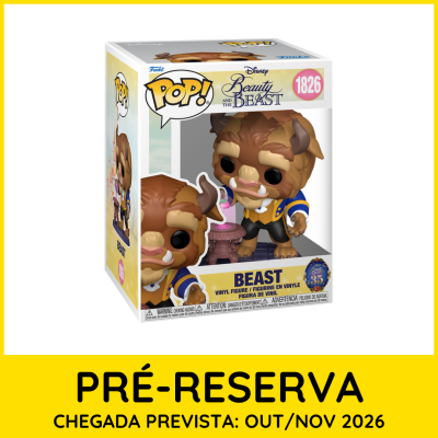 Funko Pop! Beast de Beauty and the Beast em caixa