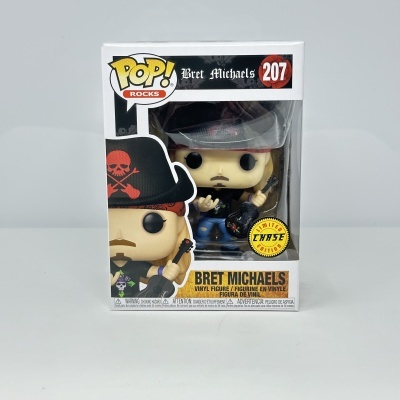 Funko Pop Rocks Bret Michaels número 207 na embalagem