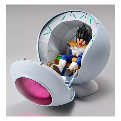 Figura Vegeta em cápsula branca e rosa aberta