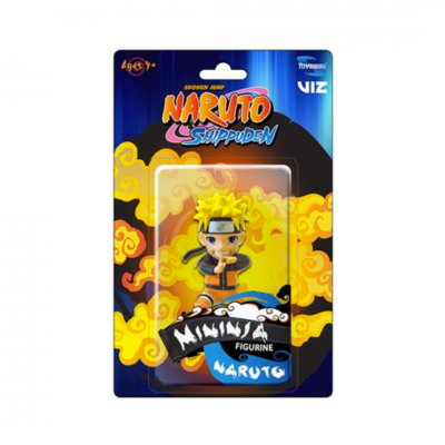 Figurine Naruto Shippuden em embalagem azul e preta
