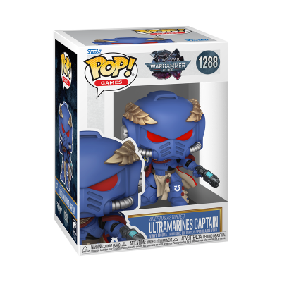 Funko Pop! Ultramarines Captain Warhammer 40,000 nº 1288 na caixa