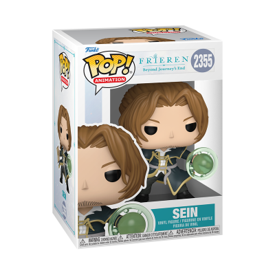 Figura Funko Pop! Animation vinil Sein FRIEREN caixa branca azul transparente