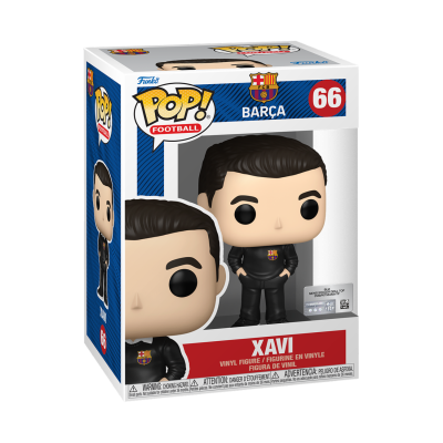 Funko Pop! futebol Barça edição número 66 figura de vinil Xavi na embalagem