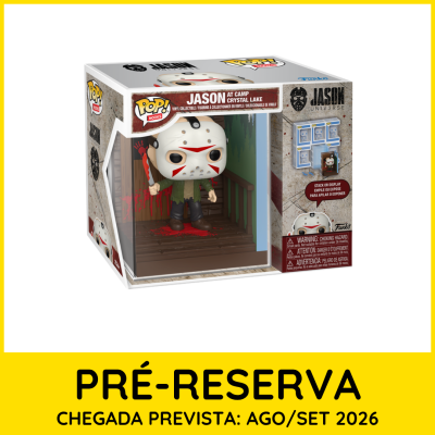 Funko Pop do Jason em Camp Crystal Lake em caixa de pré-reserva