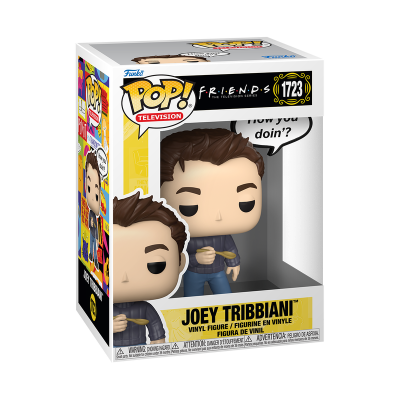 Boneco Funko Pop! Joey Tribbiani Friends na caixa