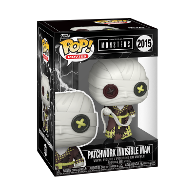 Figura Funko Pop! Patchwork Invisible Man em caixa transparente
