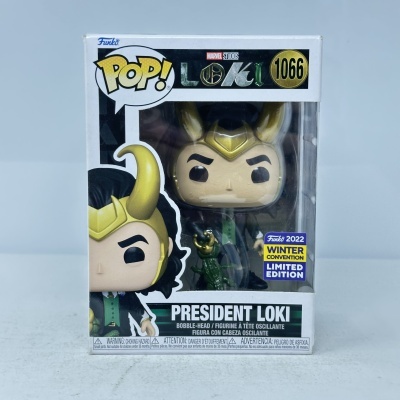 Funko Pop do personagem Loki na caixa
