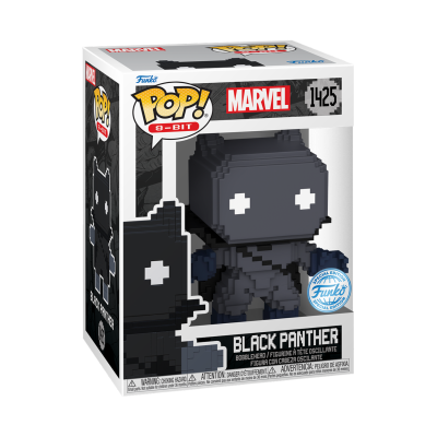 Figura Funko Pop! 8-Bit Black Panther Marvel na caixa