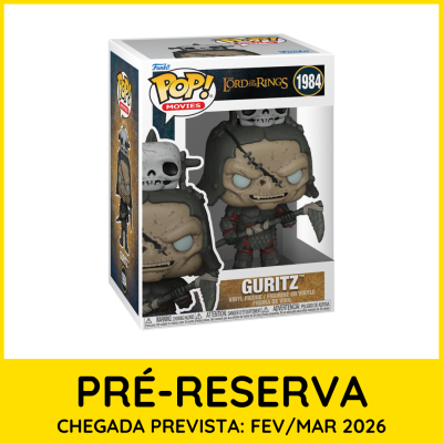 Funko Pop! filme Senhor dos Anéis Guritz com armadura e elmo com caveira
