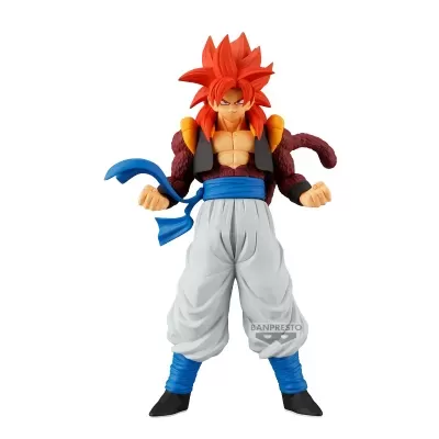 Figura ação personagem cabelo laranja casaco castanho calças brancas faixa azul botas pretas azuis cauda castanha
