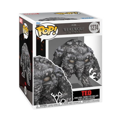 Miniatura POP! TED werewolf by night, cinzenta com olhos claros na embalagem original