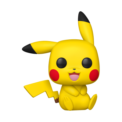 Figura colecionável amarela de Pikachu com bochechas vermelhas