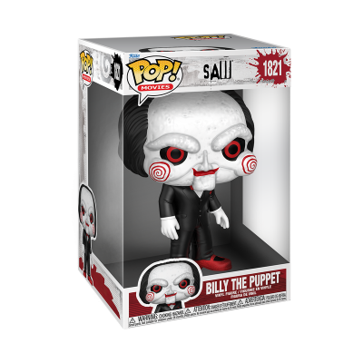 Figura Pop! Movies de Vinil Billy The Puppet do filme SAW em caixa