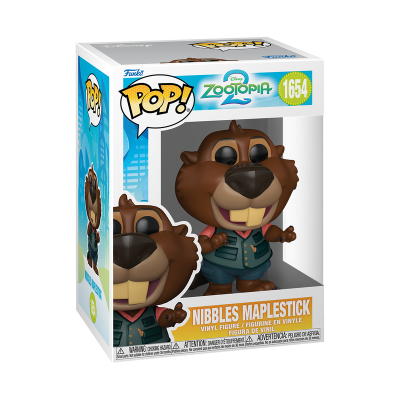 Figura de vinil Nibbles Maplestick da Disney Zootopia em caixa transparente