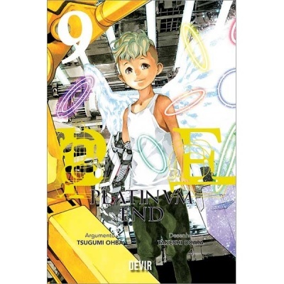 Capa de banda desenhada com personagem jovem e elementos coloridos e mecânicos