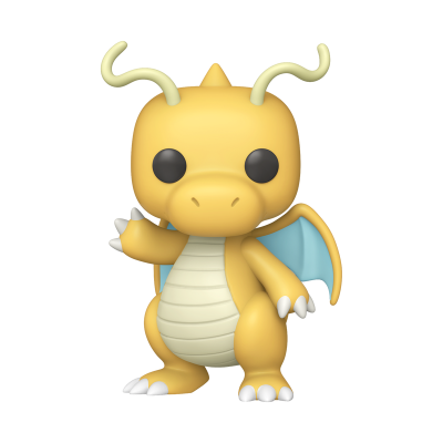Figura estilizada de dragão amarelo com asas azuis