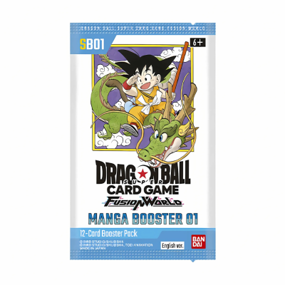 Pacote de cartas Dragon Ball com personagem e dragão verde