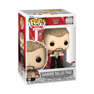 Figura de vinil Diamond Dallas Page Funko Pop WWE número 166 na caixa