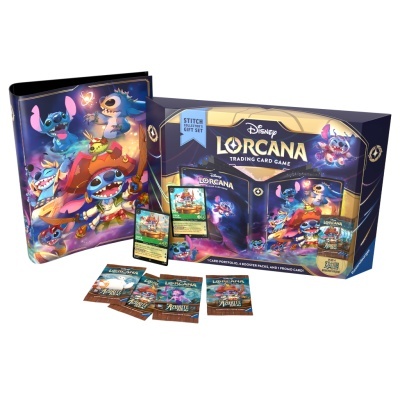 Conjunto Disney Lorcana jogo de cartas com caixa, álbum, cartas e pacotes