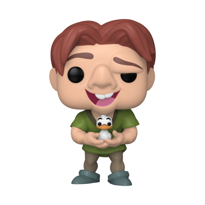 Figura de vinil Funko Pop personagem com pato pequeno
