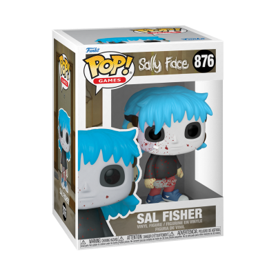 Funko Pop! Sal Fisher da série Sally Face, número 876, na embalagem