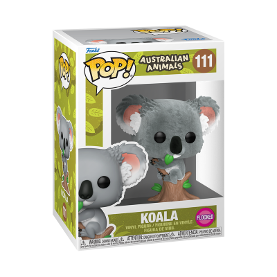 Figura colecionável Funko Pop! Koala da série Australian Animals na embalagem