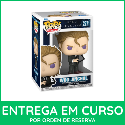 Funko Pop! WOO JINCHUL Solo Leveling número 2271 numa caixa branca e azul