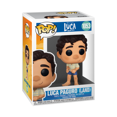 Figura vinílica Pop! Luca Paguro (Land) de Disney Pixar Luca na caixa