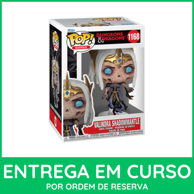Figura Valindra Shadowmantle Funko Pop! em caixa