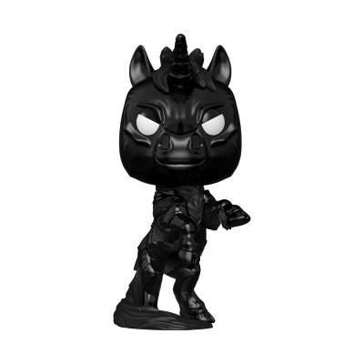 Figura Funko Pop unicórnio negro com olhos brancos