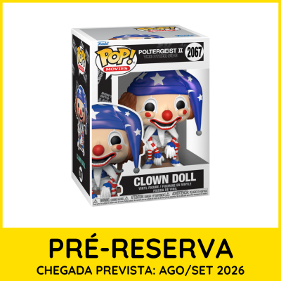 Figura de vinil Pop! Movies Clown Doll dentro de caixa transparente