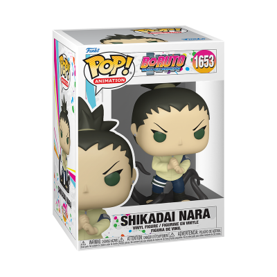 Figura Pop! Shikadai Nara da animação Boruto em caixa de vinil